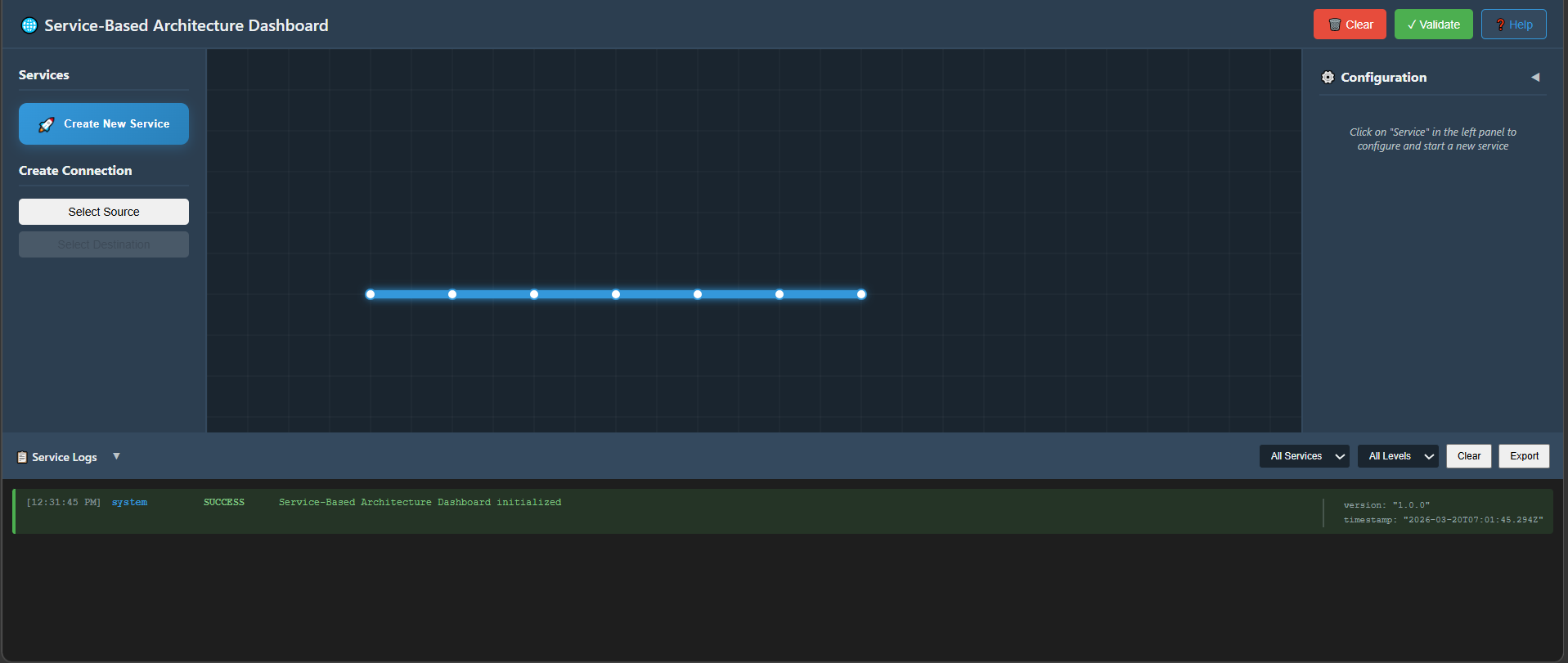 Service-Based Architecture Dashboard